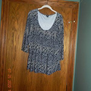 Women's Rafaella Woman Black/White Top